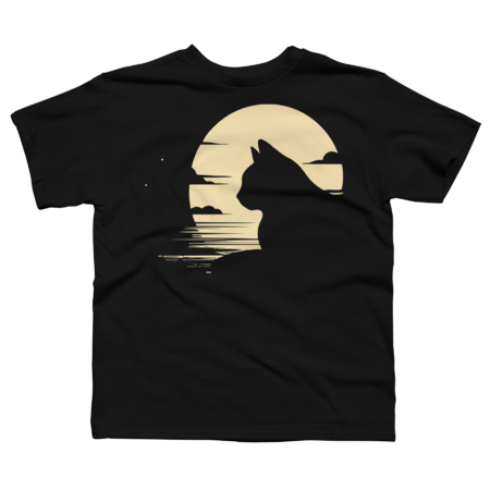 cat's meow - Sunset Cute kitty Silhouette by mashrooma