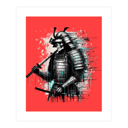 Glitchs Skeleton Samurai Warrior by JoakoZeta