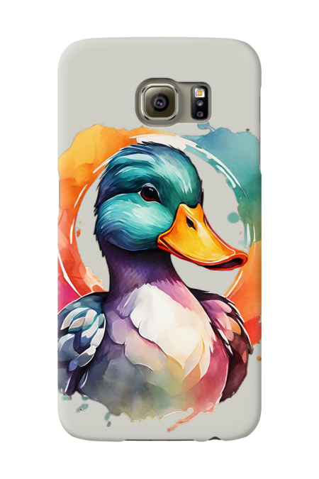 Watercolor Duck by artwacky