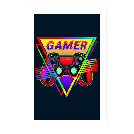 Retro Neon Gamer by designbyrose