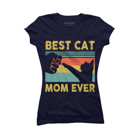 Best Cat Mom Ever Funny Cats Mother's Day T-Shirt by SOPIZiLA