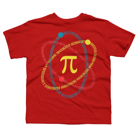 Atom Pi Math Science STEM Gift 3.14 Pi Day T-Shirt by Werakso