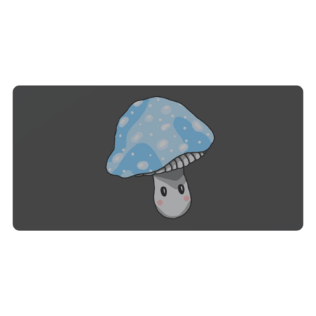 Cute blue mushroom by blackygoldcat