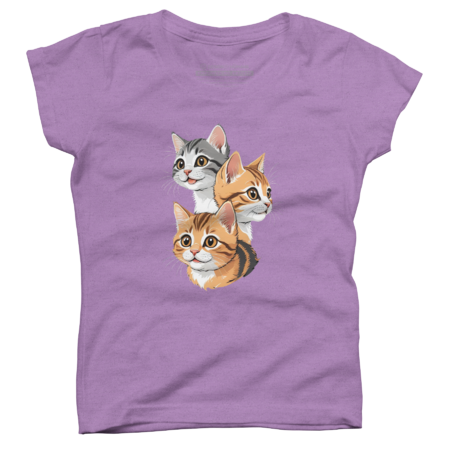 Three cheerful smiling kittens by troler