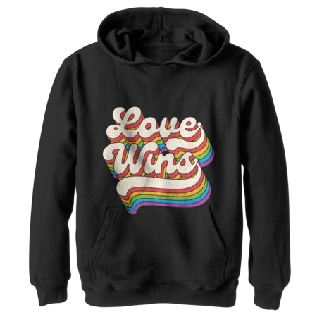 LGBTQ Love Wins Vintage  T-Shirt by symbolsatire