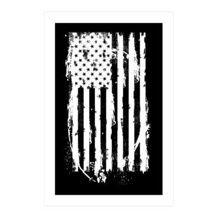 Distressed American Flag White by designbyrose