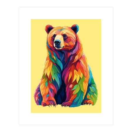 Nature Colorful Bear by Designbyhy