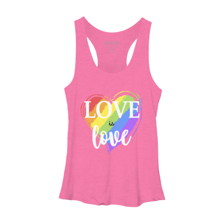 Pride Month Rainbow LGBT Equality love is love T-Shirt by Tallullahprints