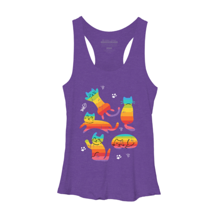 LGBTQ Gay Pride Kawaii Cat vintage T-Shirt by PilotDecals