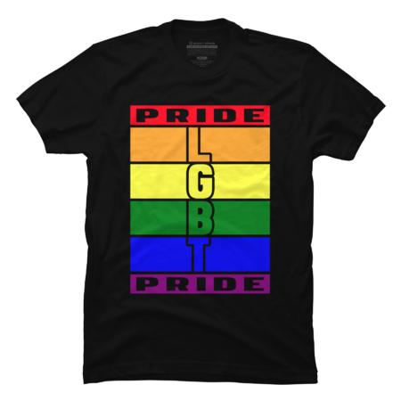 Rainbow Flag LGBT Pride Month T-Shirt by OngAnh