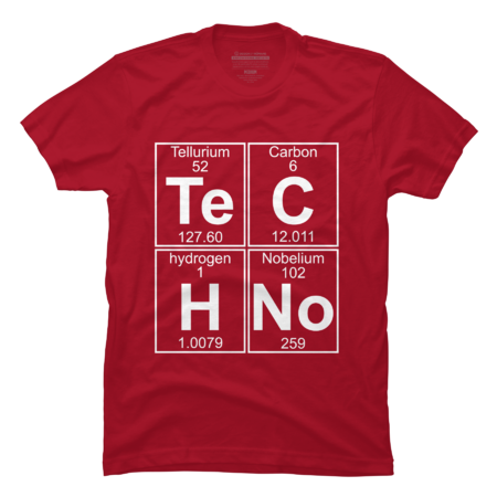 Te-C-H-No (techno) - White version by DOincDEsign
