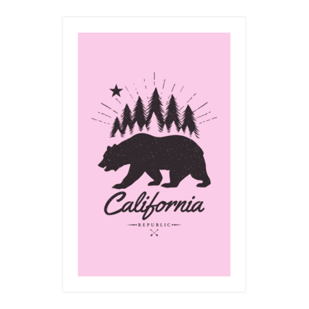 California Bear Flag Republic by Mitxeldotcom