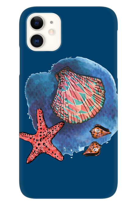 Seashells and starfish by gavila