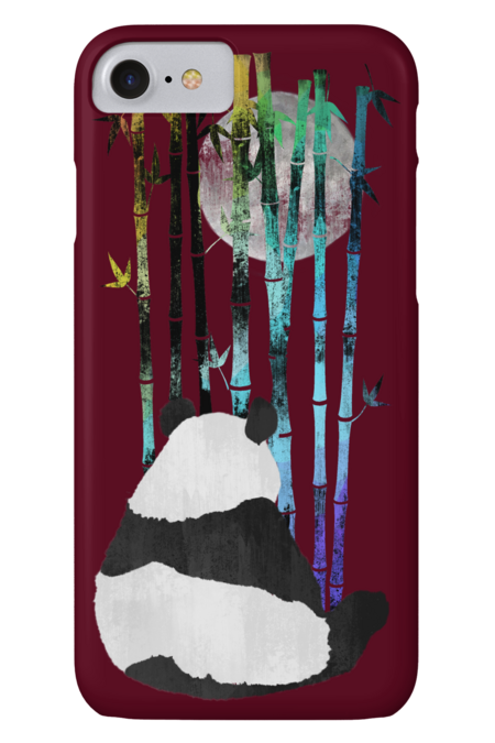 Panda, Bamboo &amp; the Moon by ikaruz