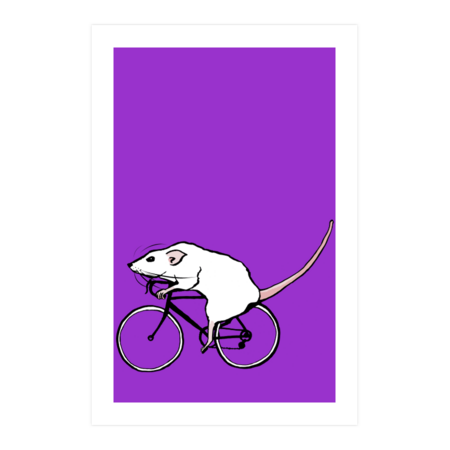 Cycling Rat by TeaandInk