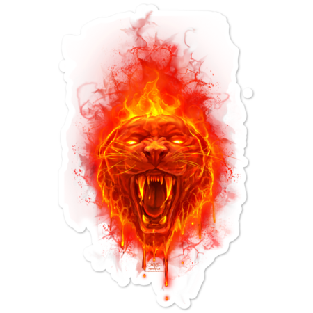 Flaming Cat by chriskar
