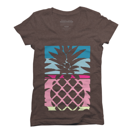 Abstract colored artistic pineapple summer 2016 art by happycolours