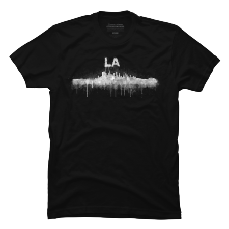 Los Angeles California Cityscape Skyline v1BW