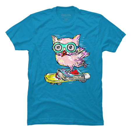 Owl With Skateboard by martinussumbaji