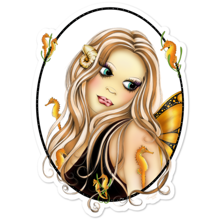 Tranquility - Fantasy Fairy Portrait by Concetta