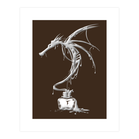 Ink Dragon White by alnavasord
