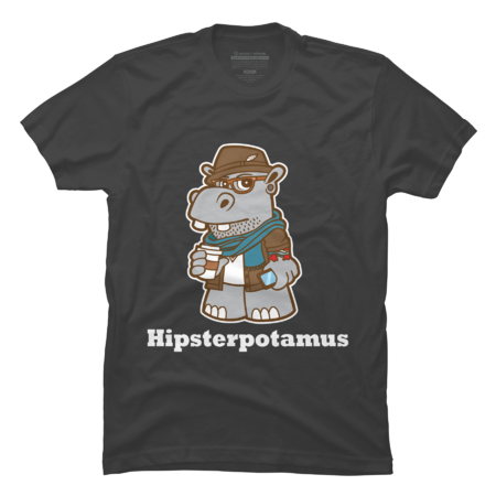 Hipsterpotamus by DetourShirts