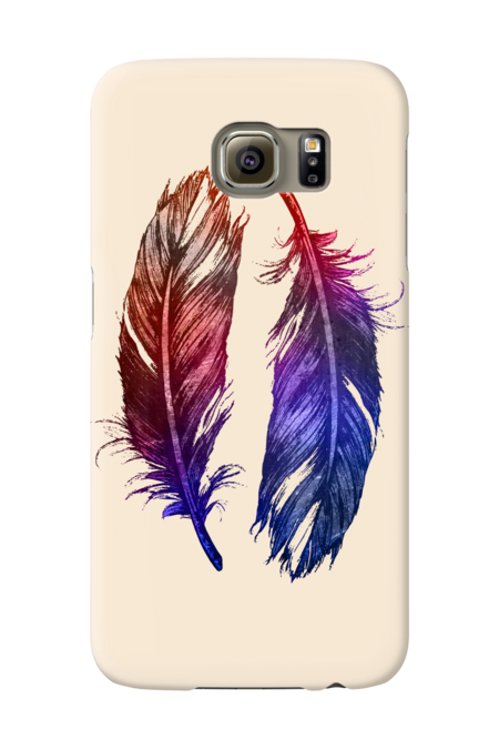 Feathers in a colorful way