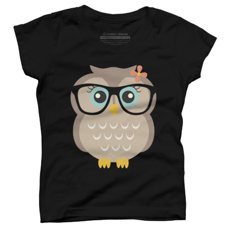 Cut Hipster Girl Owl by heartlocked