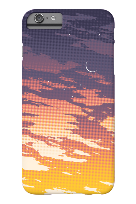 Summer Sunset w/Moon