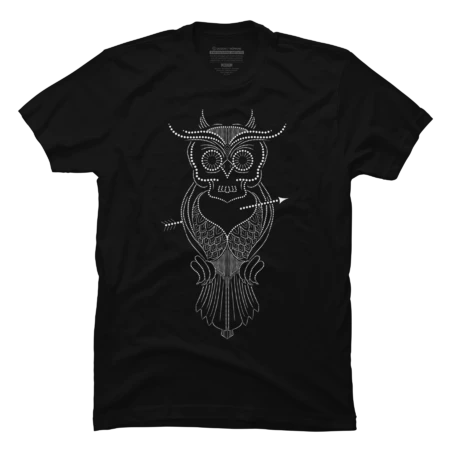 Skull Heart Owl by asitha
