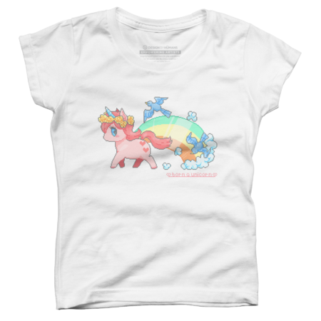Born a Unicorn Shirt by Inkse