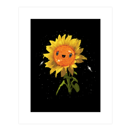 Sunflower In Space by RonanLynam