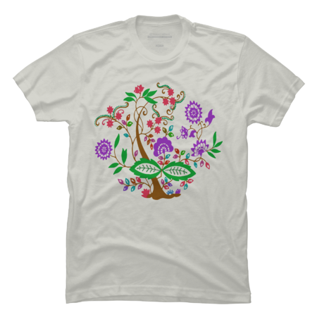 Colourful Floral Tree Design