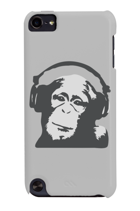 DJ Monkey by wamtees