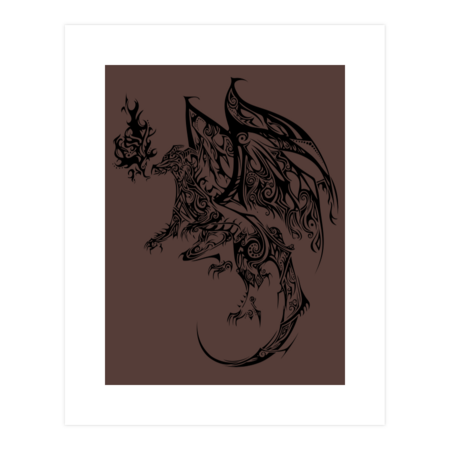 Tribal Dragon by katrinawold