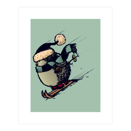 Hedgehog skier