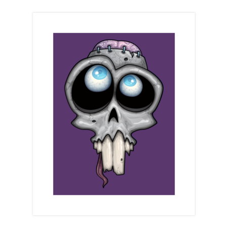 Zombie Skull by fizzgig
