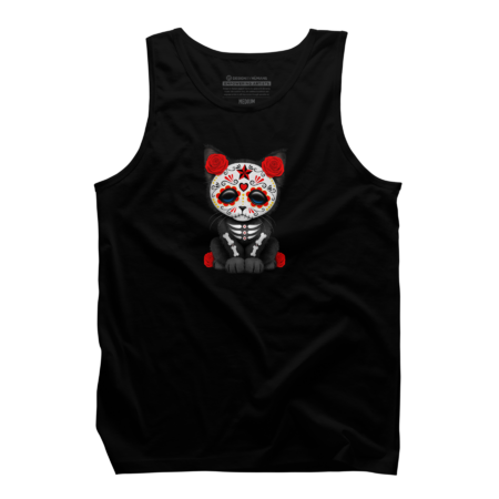 Cute Red Day of the Dead Kitten Cat