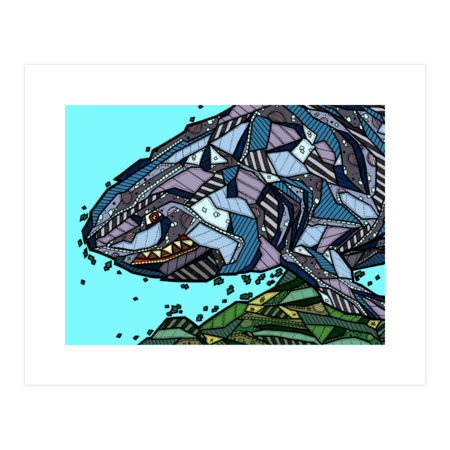 ABSTRACT SHARK by DustlessSoulCreations