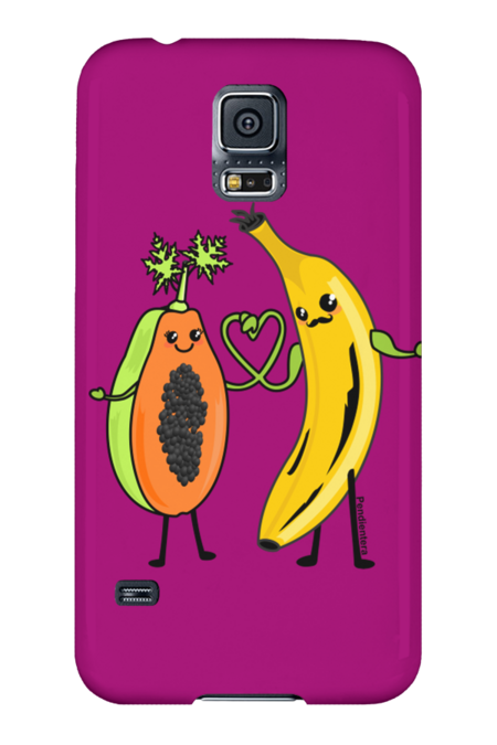 Love between papaya and banana by Pendientera