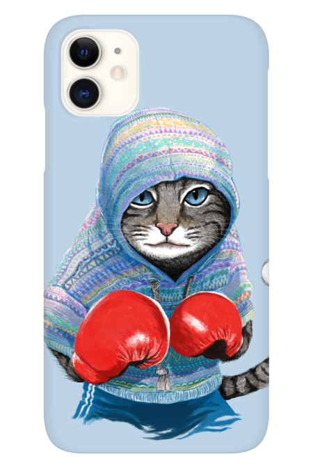 Boxing cat by Tummeow
