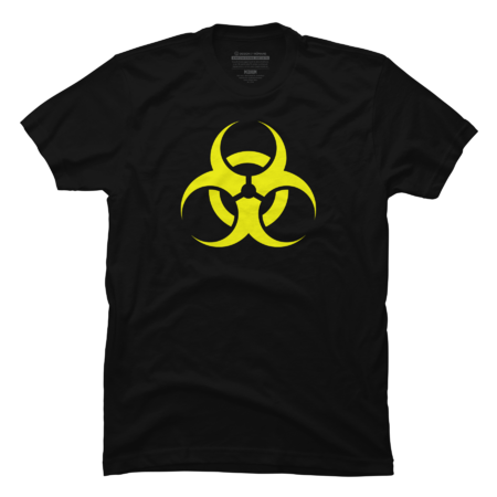 Bio hazardous, danger warning in yellow