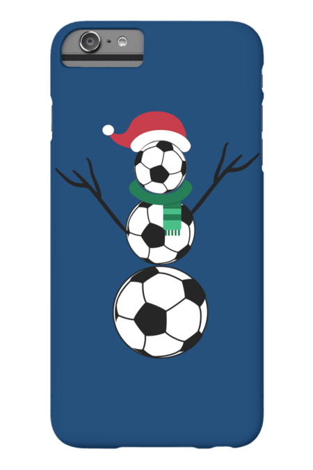 Funny Christmas Shirts Soccer Snowman T-Shirt by RaisedByBears