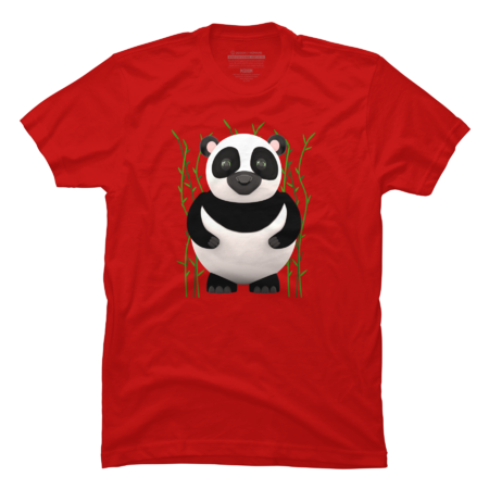 Cartoon Panda Among Bamboos by MeAndMy3D