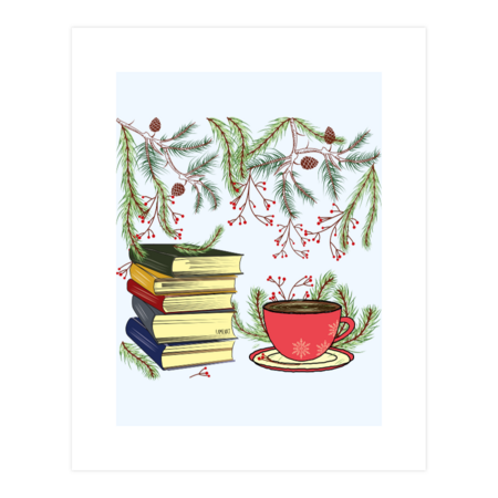 Winter Books and Tea by famenxt