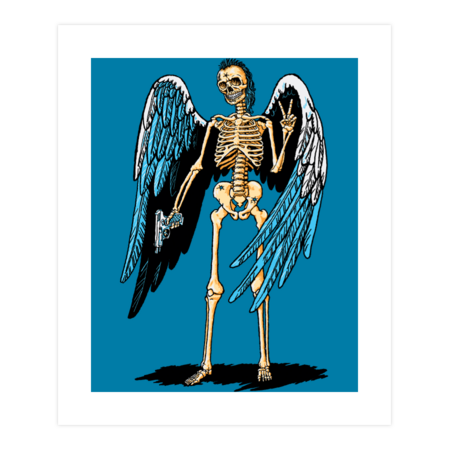Winged skeleton