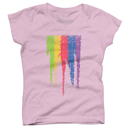Rainbow Pixel Dripping by BobyBerto