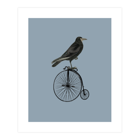 RAVEN IN BICYCLE by GloriaSanchez