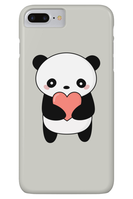 Kawaii Panda Love Heart by happinessinatee