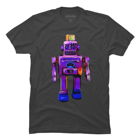 Retro Robot in Purple by morganolk